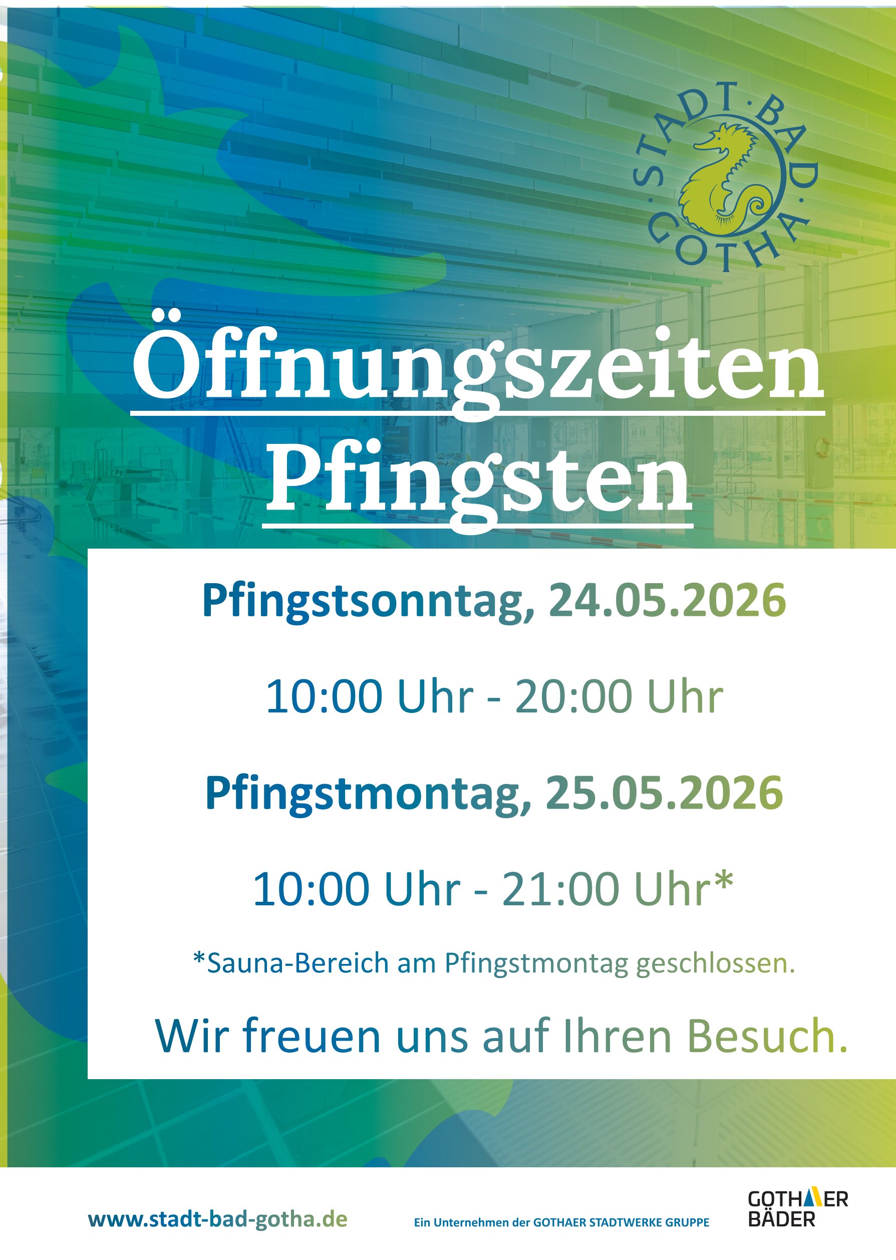 Öffnungszeiten Pfingsten
